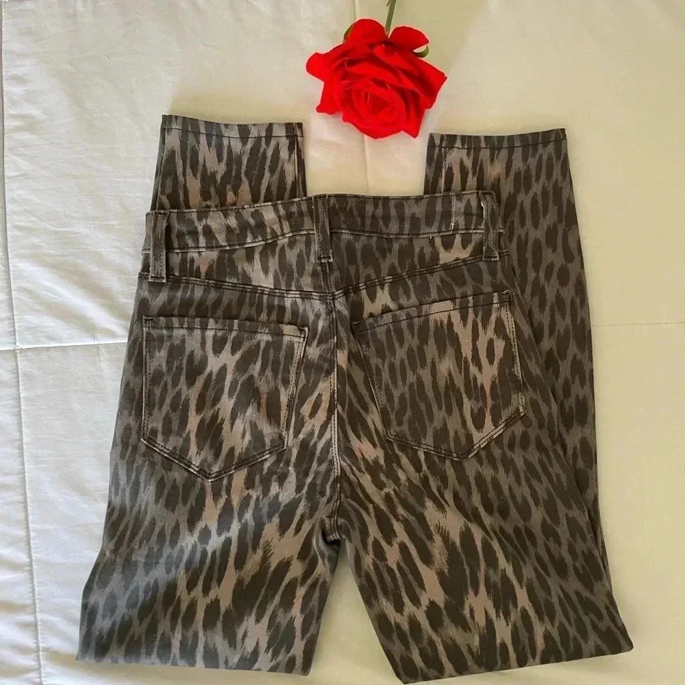 L’AGENCE leopard skinny denim - Picture 7 of 8